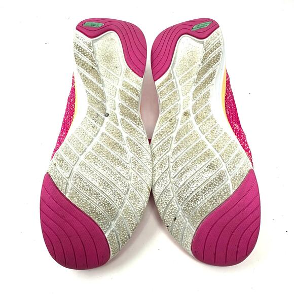 Skechers Size 9 Sneakers Pink Memory Foam Air Cooled Lace Up Running Comfort - Picture 6 of 10